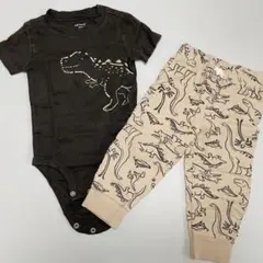 carter's 恐竜柄 ボディスーツとパンツセット 12m