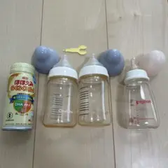 哺乳瓶3本セット　乳首付き Pigeon 120ml chuchu 150ml