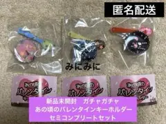 新品未開封　ガチャガチャあの頃のバレンタインキーホルダー　セミコンプセット