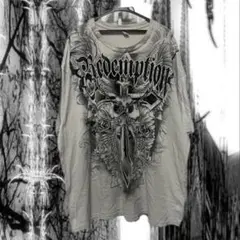 ‧✧̣̥̇‧Y2K グランジ 十字架 Tシャツ 退廃的 ‧✧