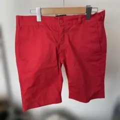 ZIP FIVE レッド ショートパンツ Lサイズ