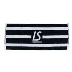 【80×34cm】LS BORDER FACE TOWEL BK フェイスタオル