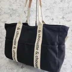 ◆美品◆＆chouette サマンサ キャンバス トートバッグ 黒 A4