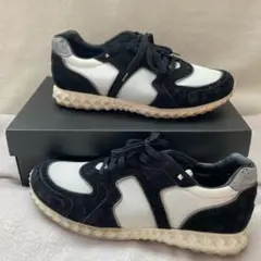 VALENTINO スエードメッシュスニーカー ブラック/ホワイト