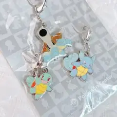 ポケモン　メタルチャーム　ゼニガメ　カメール　カメックス　ポケモンセンター