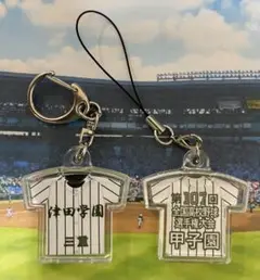 第107回全国高等学校野球選手権大会キーホルダー【津田学園】【他の学校も可能】