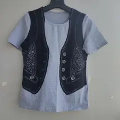エトワール海渡 ベストイラスト付Tシャツ