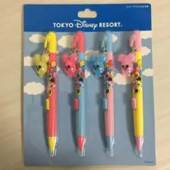 ディズニー バルーン シャープペンシル4本セット