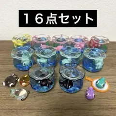 ミニチュア でめきん 金魚鉢 オイルチャーム 16点セット