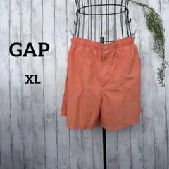 ギャップ/ショートパンツ XL オレンジ ゴムウエストポケットファスナー