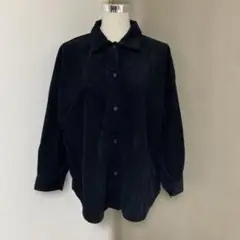 SUREVE コーデュロイ　シャツ　ブラック　M