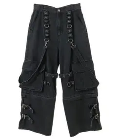 キャンディーストリッパー　2WAY CARGO DENIM PANTS 黒