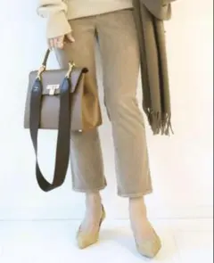 Deuxieme Classe サマーコール パンツ 38 ベージュ