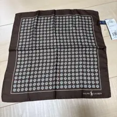 【早い者勝ち！】polo RALPH LAUREN ⭐︎花柄 ハンカチ ブラウン⭐︎