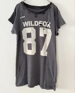 ▲WILDFOX ワイルドフォックス ヴィンテージ ナンバー Tシャツ Y2K