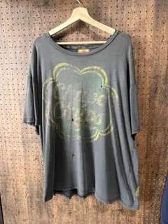 【雰囲気抜群】チュッパチュッパスtシャツ オーバーサイズ スミ黒　ボロ　ダメージ