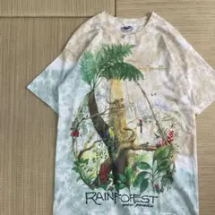 90s USA製 リキッドブルー liquid blue レインフォレスト L