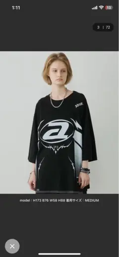 オーバーサイズ ブラック Tシャツ Mサイズ