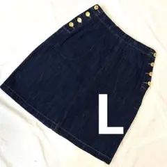 W CLOSET｜デニム｜タイトスカート｜Lサイズ相当｜ボタン付｜秋冬お出かけ
