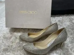 JIMMY CHOO グリッターパンプス 8.5cm