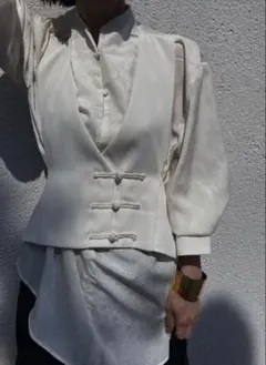 AMERI UNDRESSED LADY KUNG FUU トップス ホワイト