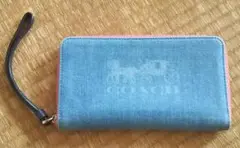 COACH 長財布 ラウンドジップ コーチ キャンバス