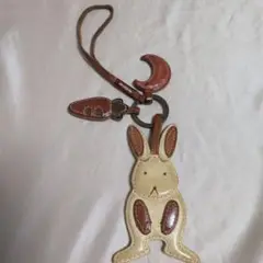 genten　うさぎチャーム　キーホルダー