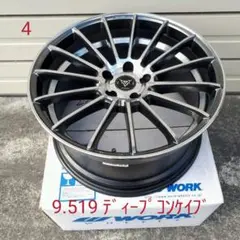 【work&Michelin】RYVER M009【4本セット】 楽天市場】中古 WORK RYVER M009 タイヤホイールセット 4本