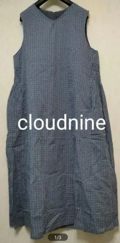 クラウドナイン　cloudnine シャーリングノースリーブワンピス