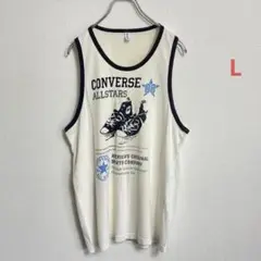 CONVERSE ALLSTARS タンクトップ アイボリー Lサイズ