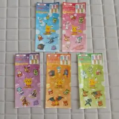 ポケモンキャラクターシールセット 5種