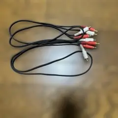 RCAケーブル 1m 黒 2コネクタ