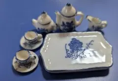 陶器製 ミニチュア ティーセット