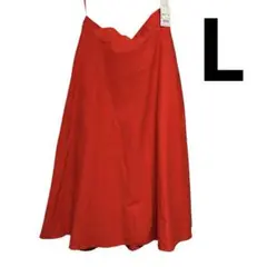 【新品タグ付き】 UNIQLO サーキュラースカート L レッド