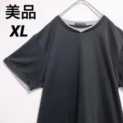 機能Tシャツ 半袖 ブラック 大きいサイズ XL スポーツ ジム 美品