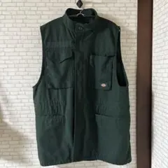 Dickies ダークグリーン ベスト Mサイズ