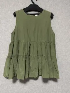 CLOCHE クロシェ◇ノースリーブ ティアードトップス