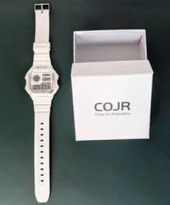 COJR ホワイト デジタル腕時計 箱付き