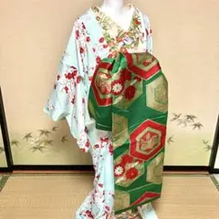 ‼️秋になるよ値下げ‼️竜宮 七 香霞花魁 俎板帯『子持亀甲桐八重彩菊帯』