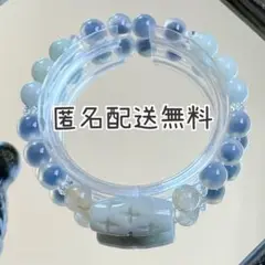 翡翠天珠&ビルマ産翡翠&タピオカアゲート&ルチル　ブレスレット　内径約16cm