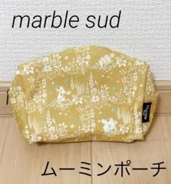 marble sud ムーミン 花柄ポーチ イエロー