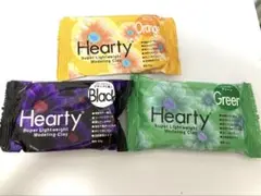 Hearty 樹脂粘土 ブラック・グリーン・オレンジ