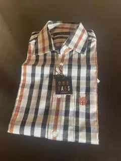 DAKS チェック柄 半袖シャツ