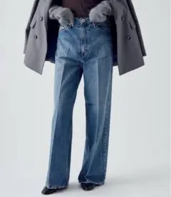 upper hights ワイドストレートデニム ハイウエスト24サイズ