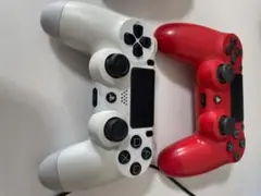 PS4 純正ワイヤレスコントローラー ホワイト レッド