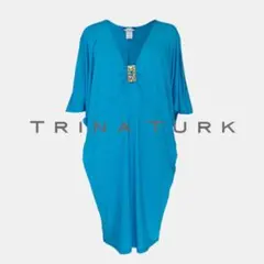 未使用 TRINA TURK トリーナターク リラックス ワンピース ブルー