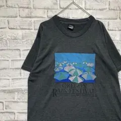 USA製90sヴィンテージTシャツ！シングルステッチ　グレー半袖古着　XL 18