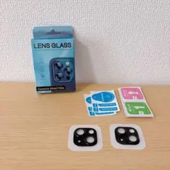 iPhone 15 /iPhone 15 Plus カメラフィルム 黒 2個