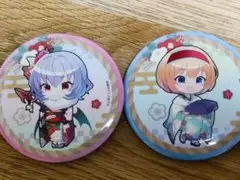 東方　ラッキー☆缶バッジBOX　レミリア・スカーレット　アリス・マーガトロイド