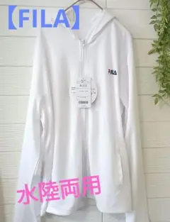 【水陸両用】未使用　FILA UVカット ホワイトラッシュガード　Lサイズ